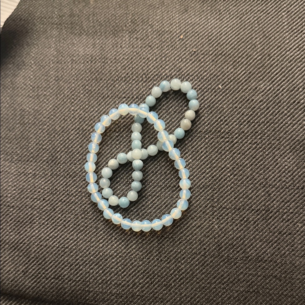 Elegant Jade Beaded Bracelet Set